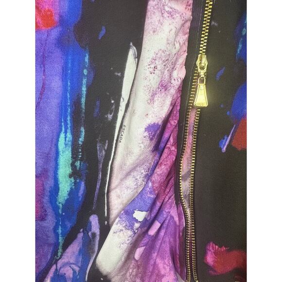 Escada Vintage Delphi Fantasy Top RARE size 40 US size 10 gold zipper hardware - Picture 9 of 9